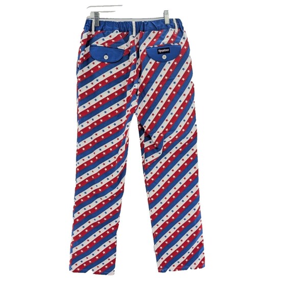 Tipsy Elves Stars And Stripes American Flag USA Patriotic Pants Size Medium - Picture 6 of 6